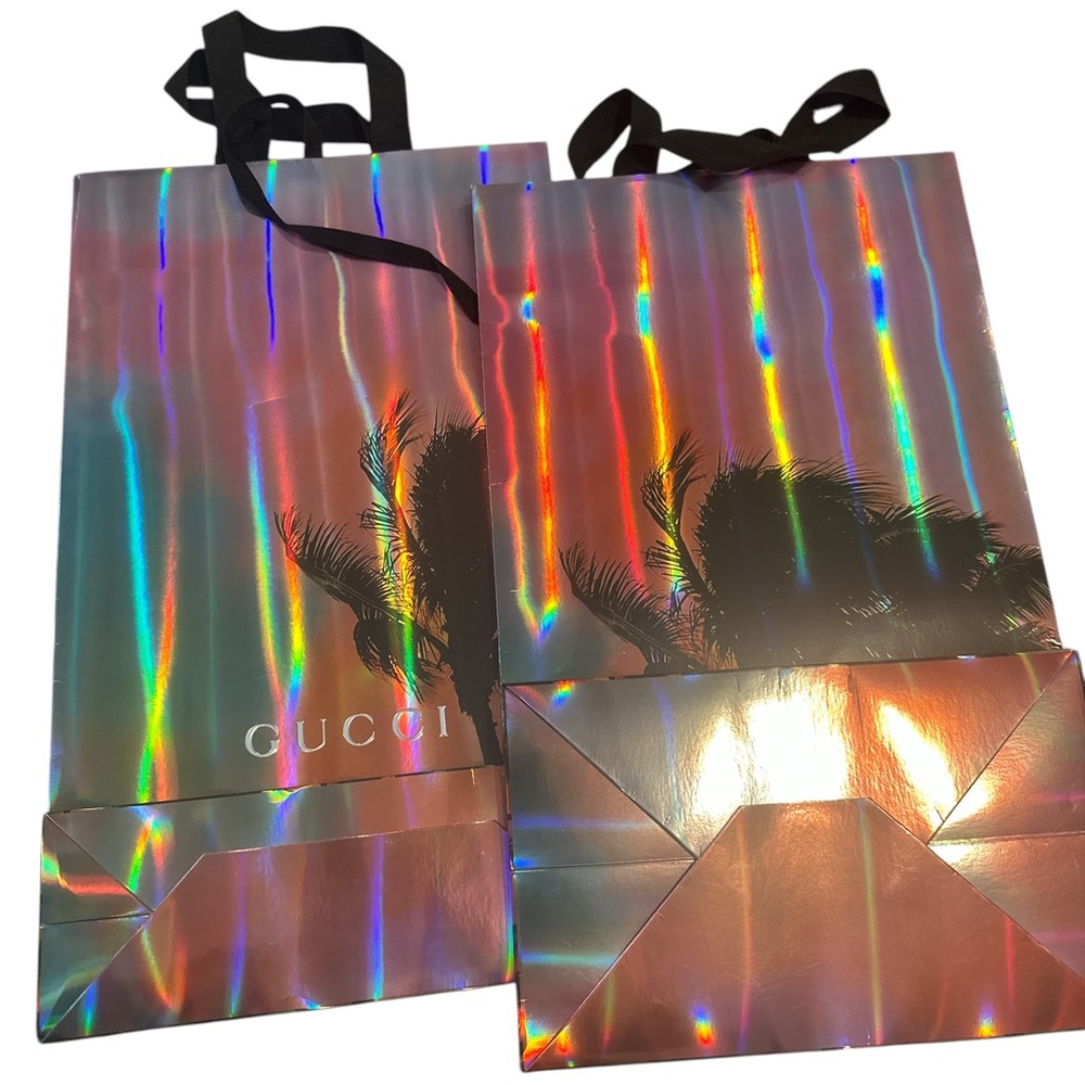 Gucci Holographic Palm Tree Shopping bags - Picture 1 of 2